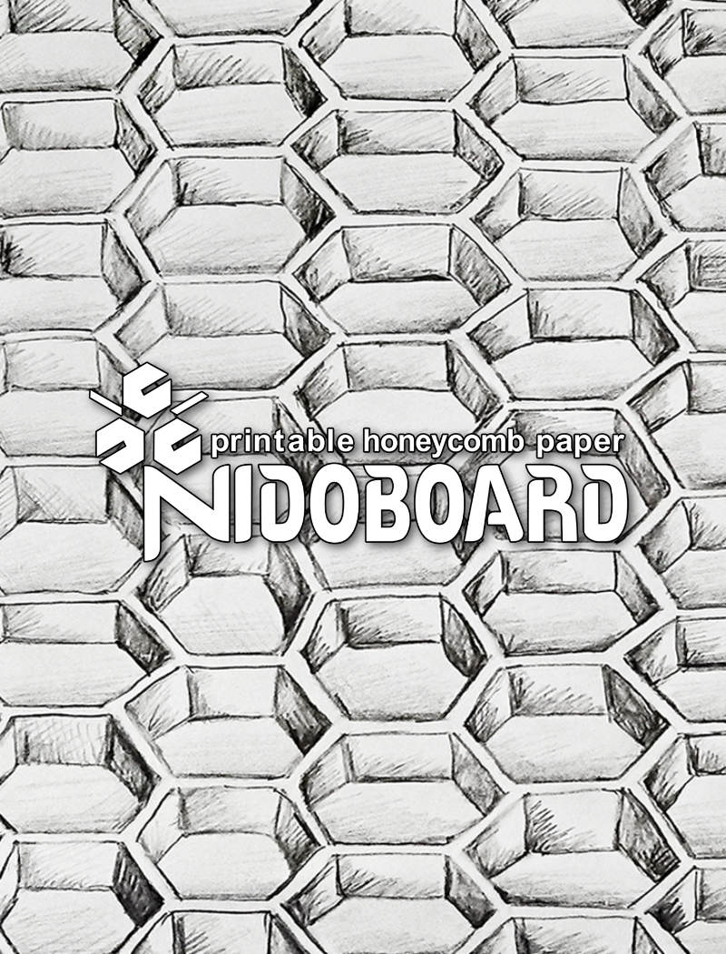 www.nidoboard.com production printables honeycomb panels, in alveolar cardboard